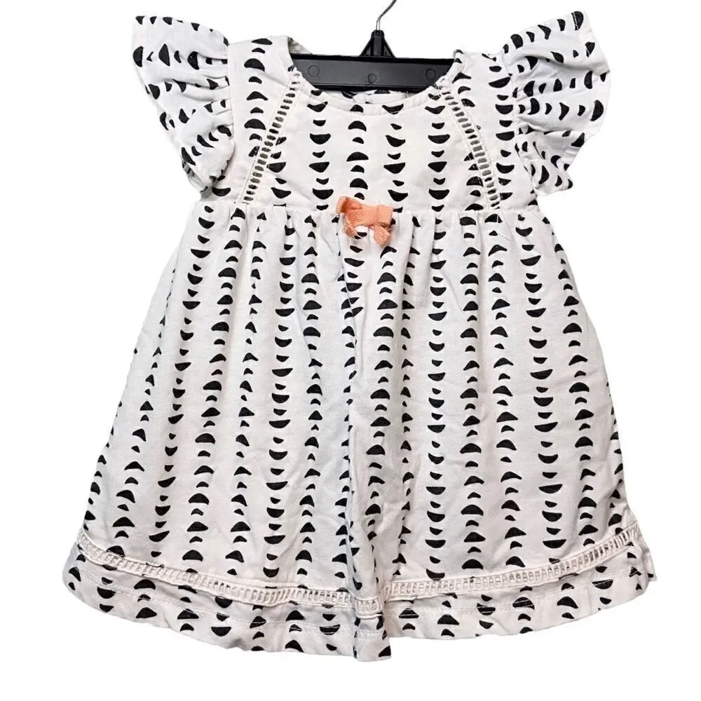 Jessica Simpson Printed Ruffle Short Sleeve Dress in Size 3-6 Months
